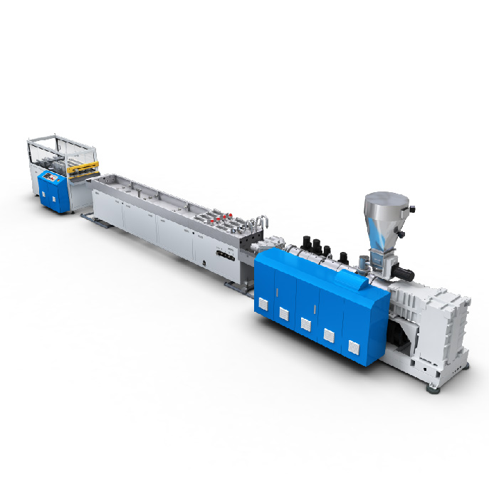 Four PVC Solid Pipe Line